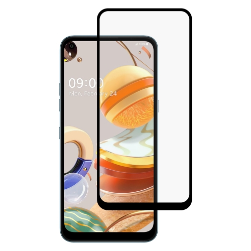 3D Edzett üveg LG K51s / K61 fekete akciós termékkép 1