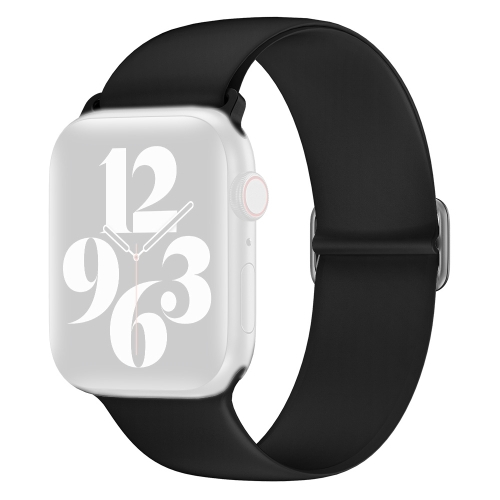 Elasztikus szíj Apple Watch 9 / 8 / 7 (45mm) / 6 / SE / 5/4 (44 mm) / 3/2/1 (42 mm) fekete akciós termékkép 1