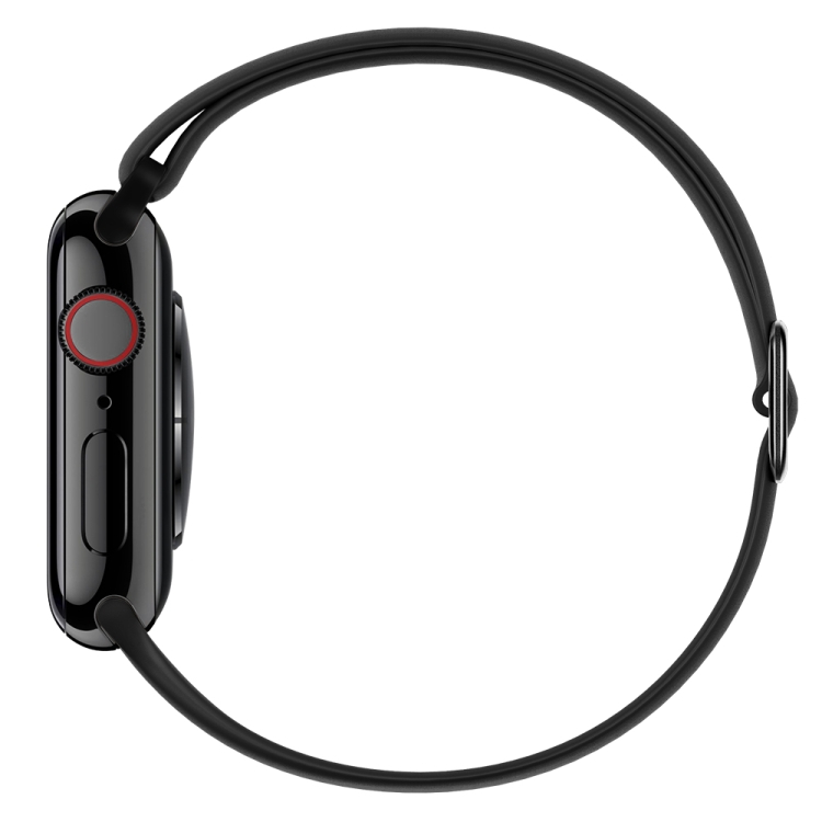 Elasztikus szíj Apple Watch 9 / 8 / 7 (45mm) / 6 / SE / 5/4 (44 mm) / 3/2/1 (42 mm) fekete termék 2. képe
