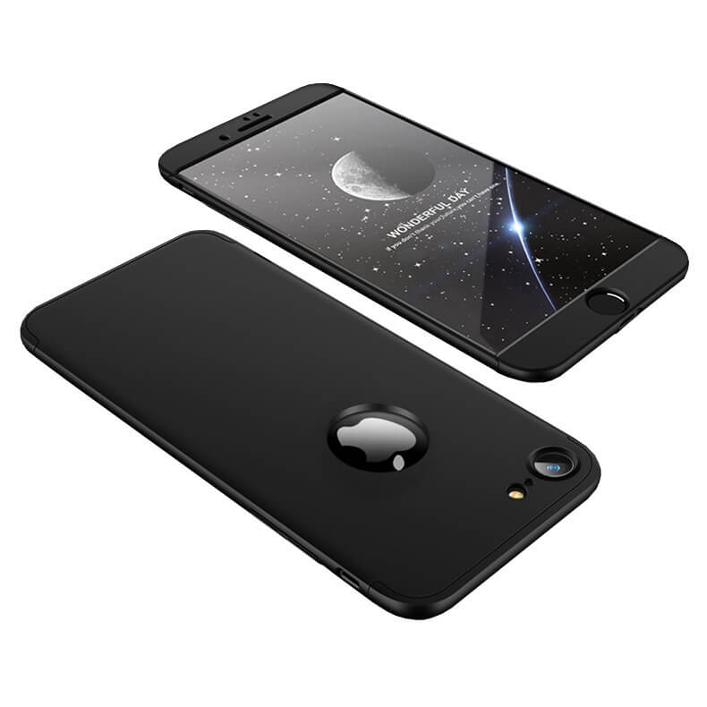 360° védőtok Apple iPhone 7 / iPhone 8 fekete akciós termékkép 1