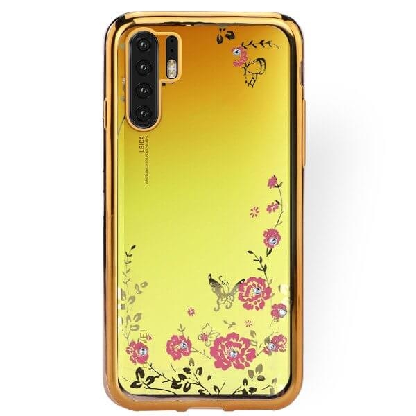 BLOOM TPU borító Huawei P30 Pro arany akciós termékkép 1