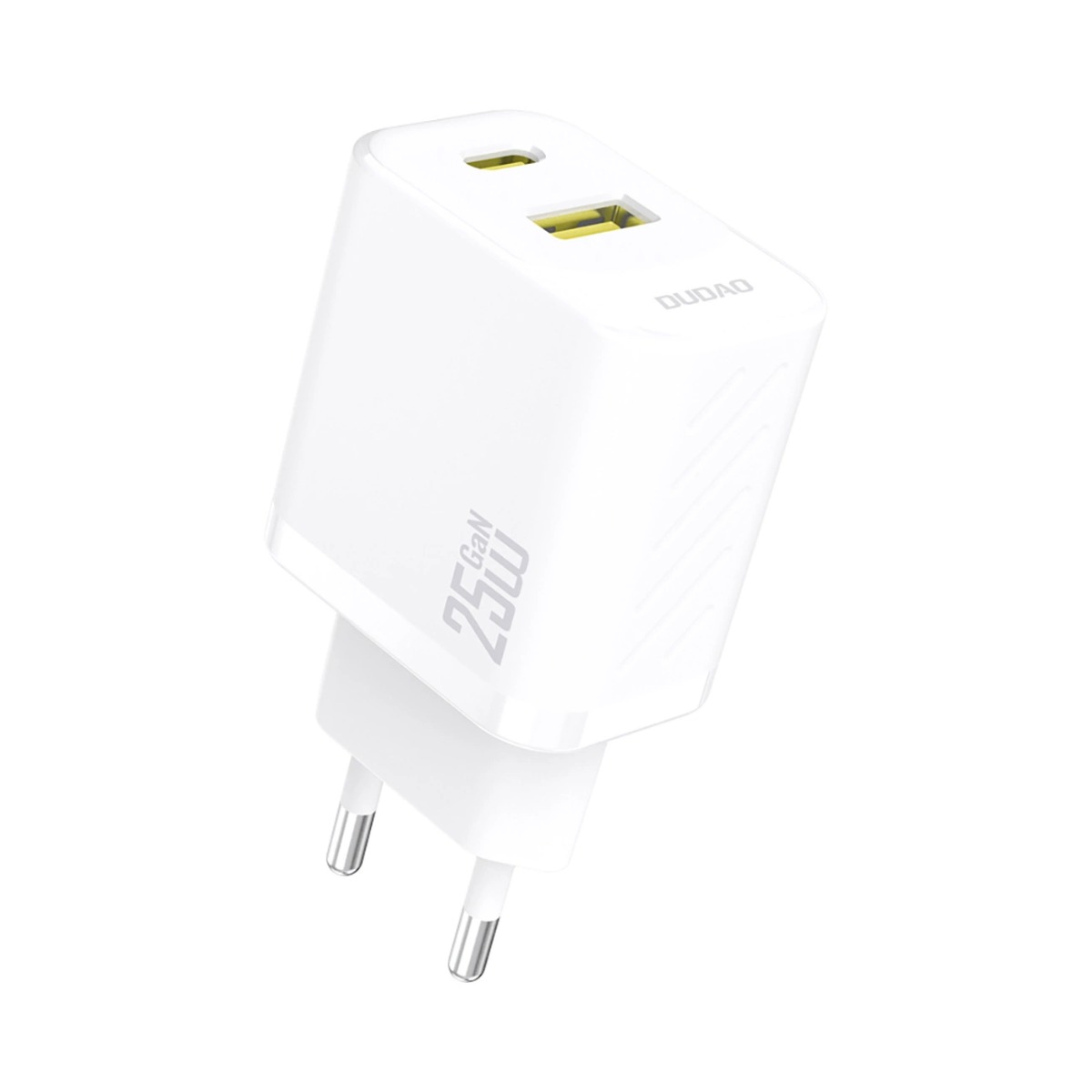 DUDAO A26T GaN 25W AC töltő USB-A / USB-C fehér akciós termékkép 1
