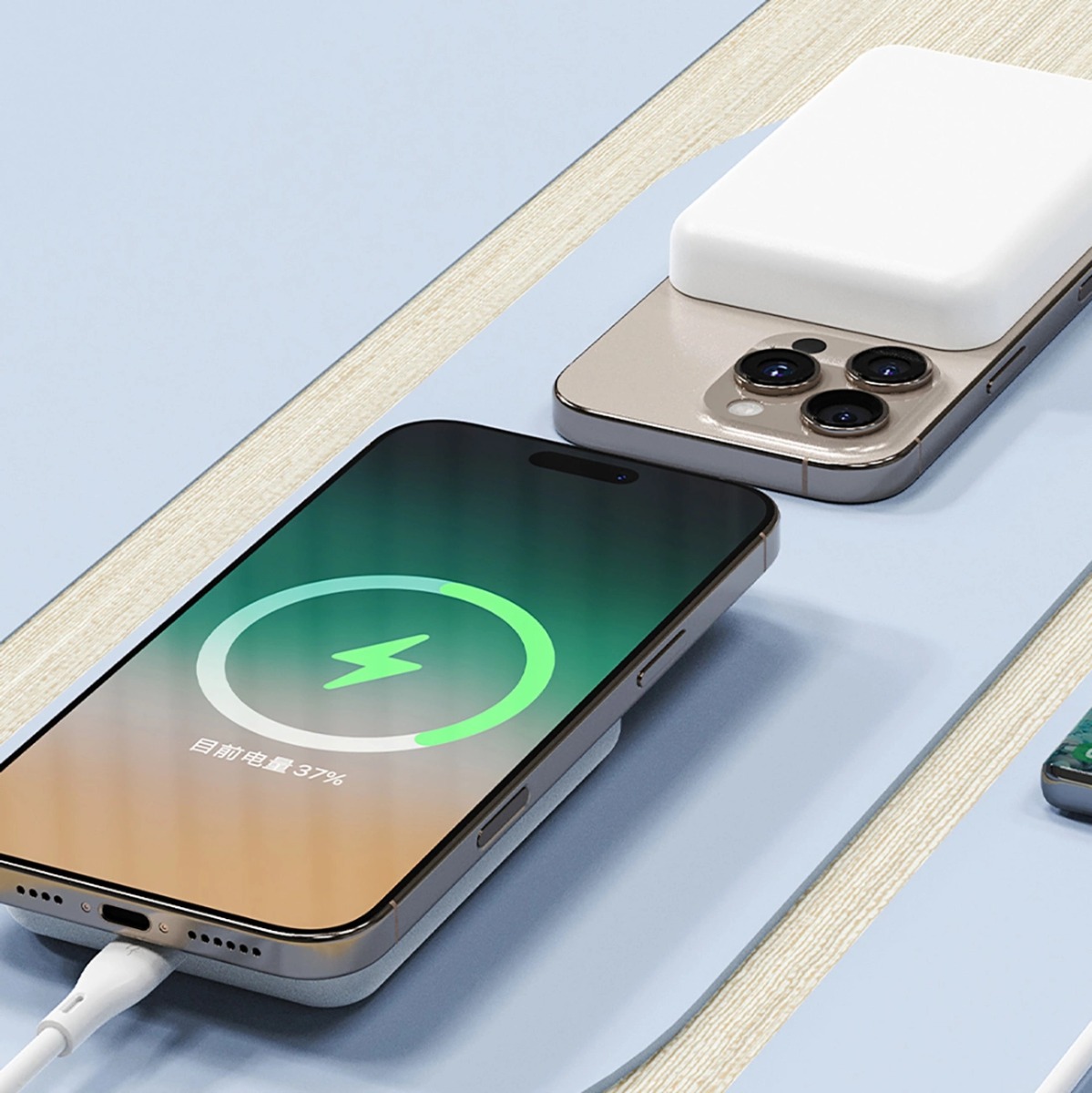 DUDAO K26S Külső töltő, MagSafe 5000 mAh 20W fehér termék 2. képe