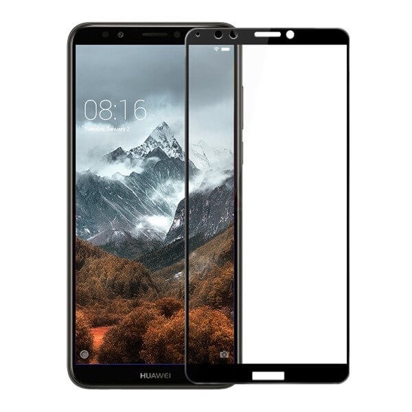 3D Edzett üveg Huawei Y7 Prime 2018 fekete akciós termékkép 1