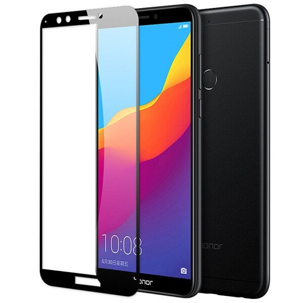 3D Edzett üveg Huawei Y7 Prime 2018 fekete termék 2. képe