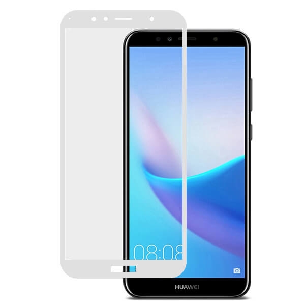 3D Tvrdené sklo Huawei Y6 2018 biele akciós termékkép 1