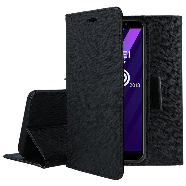 FANCY Knižkové puzdro Huawei Nova 3i (P Smart Plus) čierne termék 2. képe
