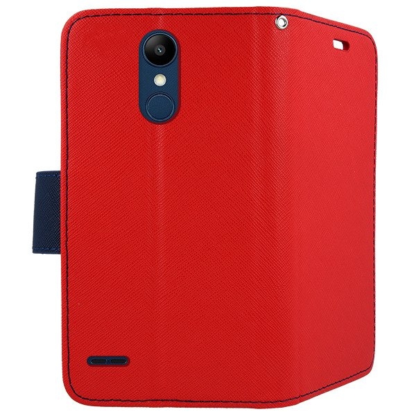 FANCY Peňaženkový obal LG K9 červený termék 2. képe