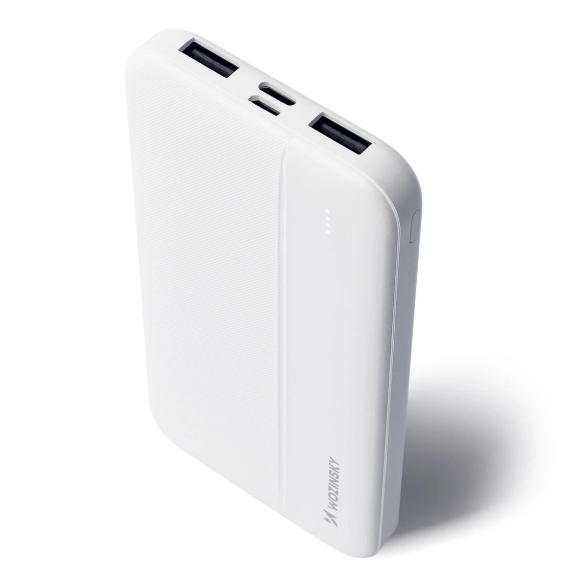WOZINSKY Li-Po külső töltő 10 000 mAh 2x USB fehér termék 2. képe