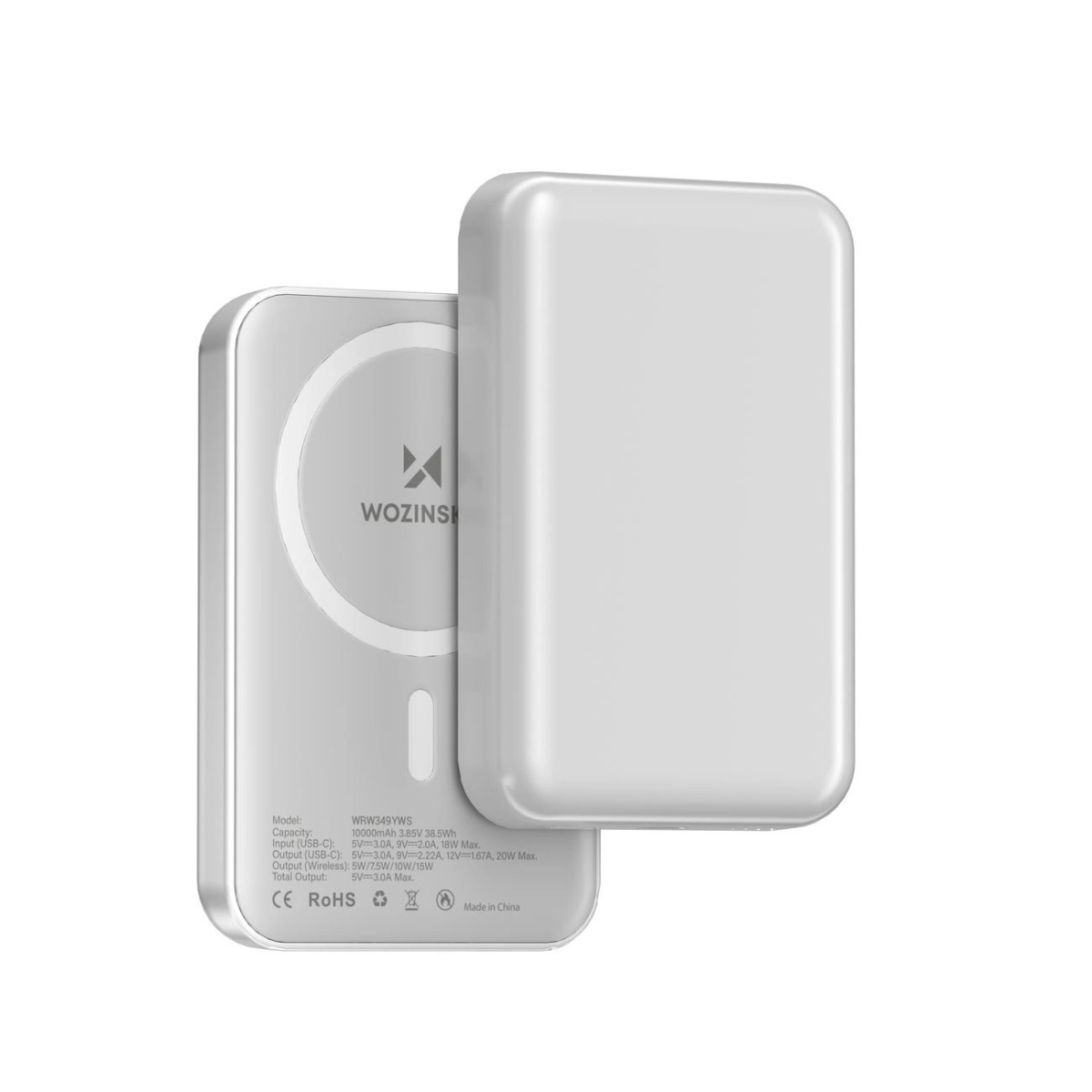 WOZINSKY WRW349YWS Powerbank MagSafe fehér színnel termék 2. képe