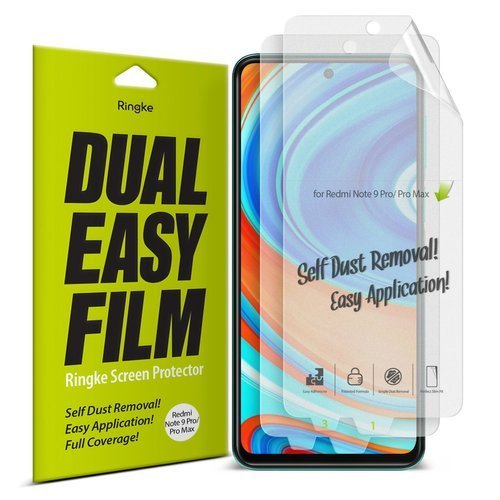 RINGKE DUAL EASY 2x védőfólia Xiaomi Redmi Note 9S / Note 9 Pro akciós termékkép 1
