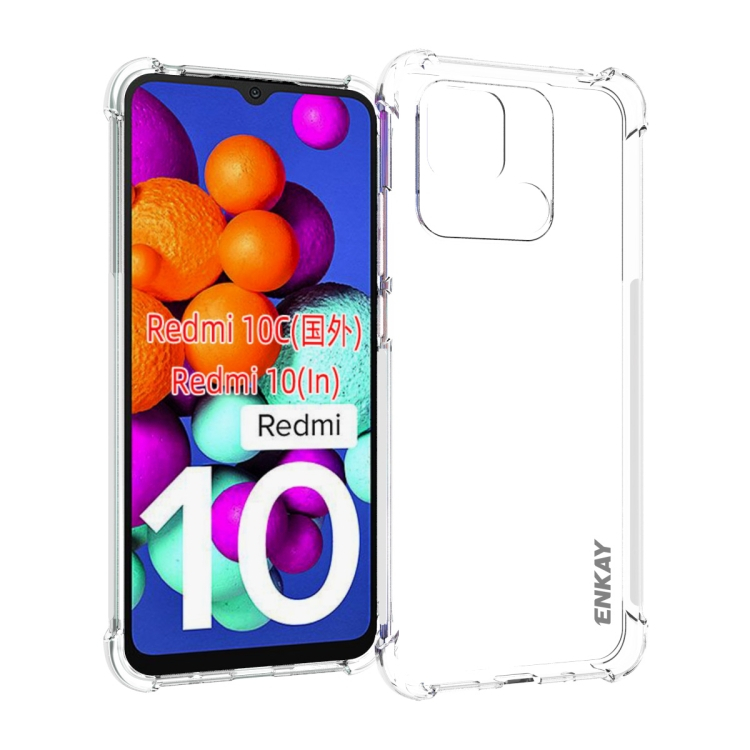 ENKAY AIRBAG Extra strapabíró burkolat Xiaomi Redmi 10C átlátszó akciós termékkép 1