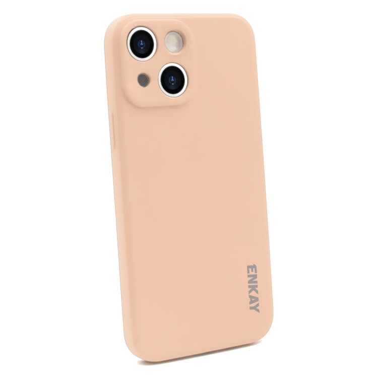 ENKAY borító + 3D üveg Apple iPhone 13 rózsaszín termék 2. képe