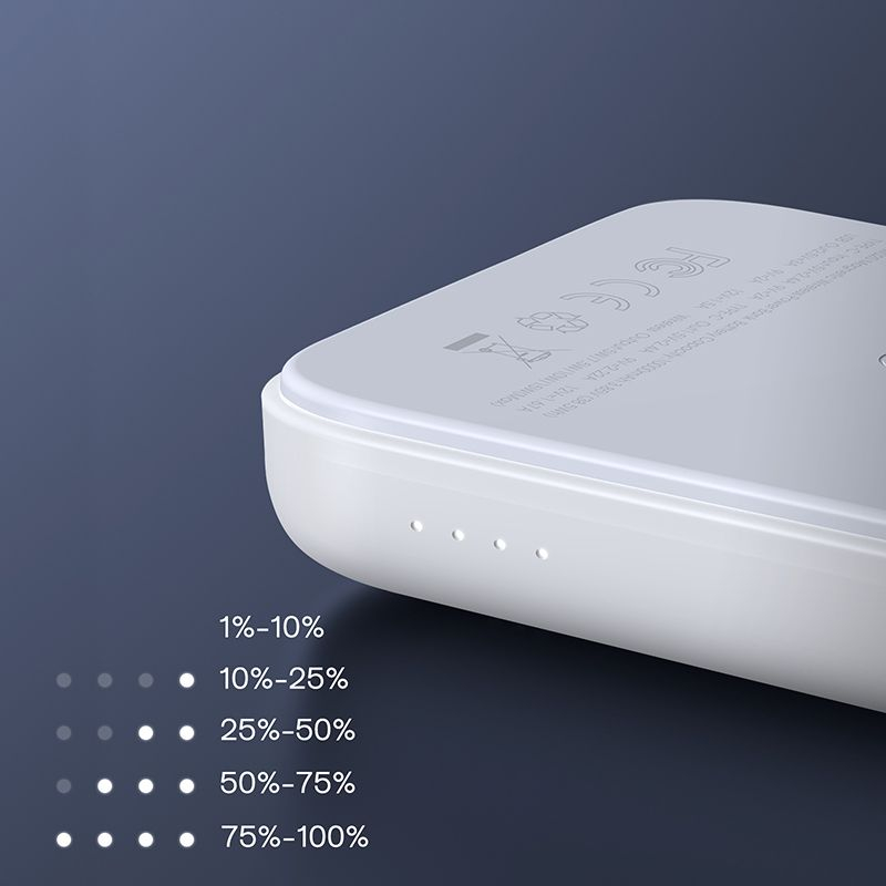 JOYROOM JR-W020 külső + vezeték nélküli töltő 10 000 mAh fekete termék 2. képe