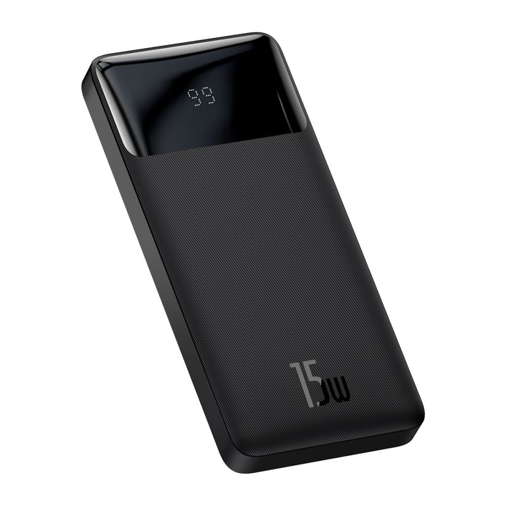BASEUS BIPOW 15W Külső töltő 10 000 mAh fekete termék 2. képe