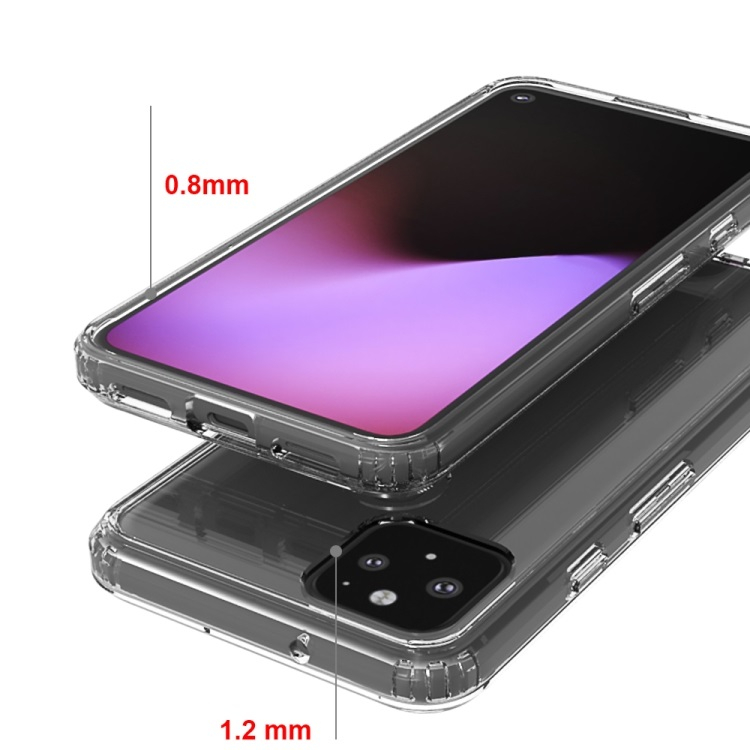 SHOCK Extra tartós burkolat Google Pixel 5 átlátszó termék 2. képe