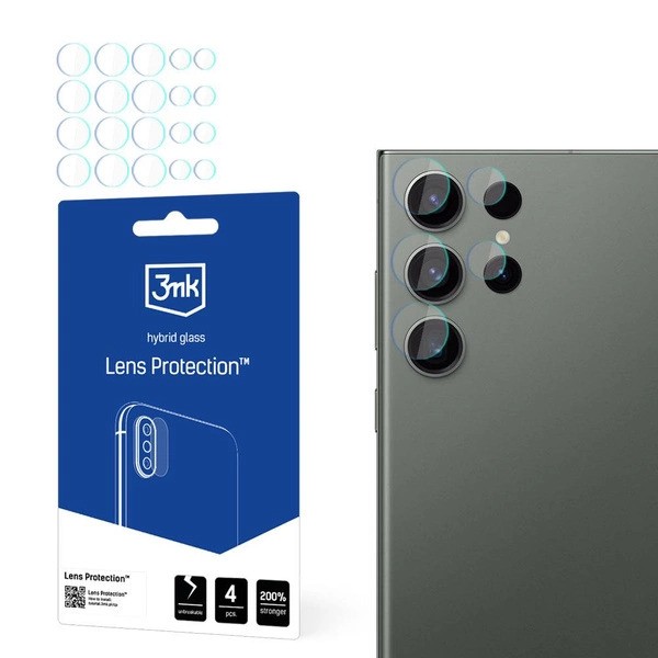 3MK 4x Üvegkészlet a kamerához Samsung Galaxy S24 Ultra 5G akciós termékkép 1