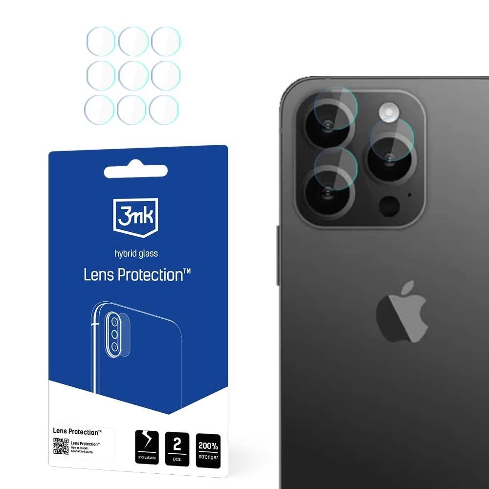 3MK 2x szemüvegkészlet az Apple iPhone 15 Pro Max kamerához akciós termékkép 1