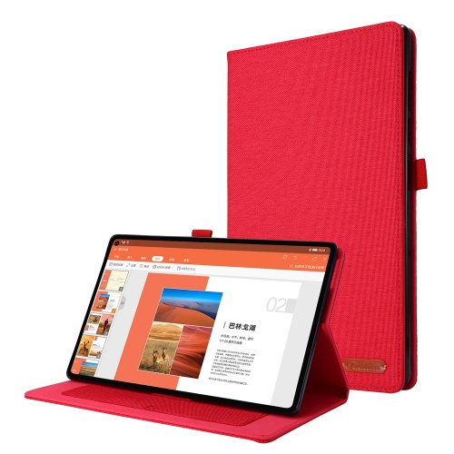 FABRIC Flip tok Realme Pad piros akciós termékkép 1