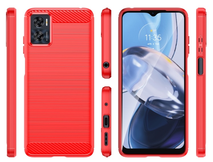 FLEXI TPU burkolat Motorola Moto E22i piros termék 2. képe