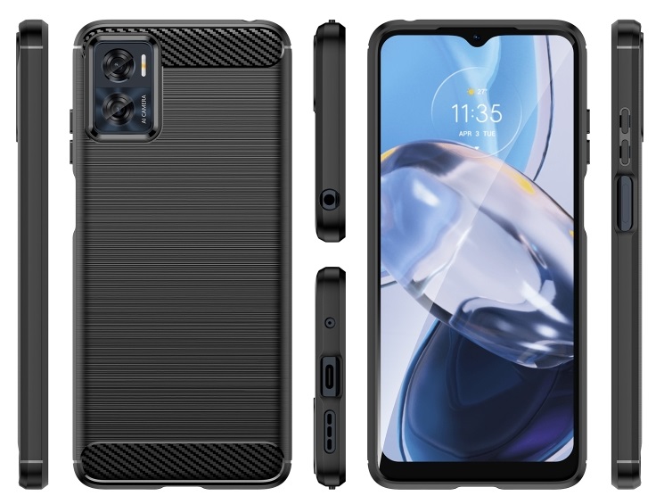 FLEXI TPU burkolat Motorola Moto E22i fekete termék 2. képe