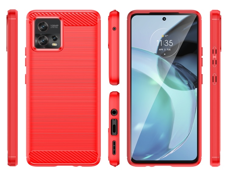 FLEXI TPU burkolat Motorola Moto G72 piros termék 2. képe