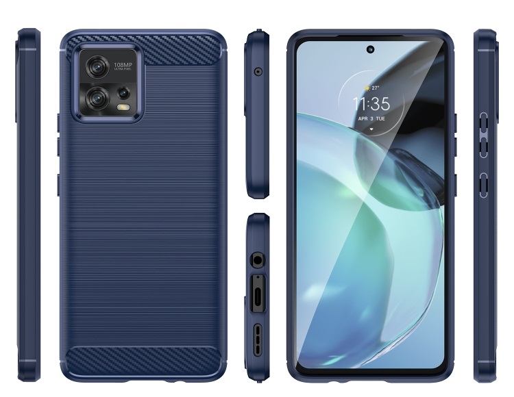 FLEXI TPU burkolat Motorola Moto G72 kék termék 2. képe