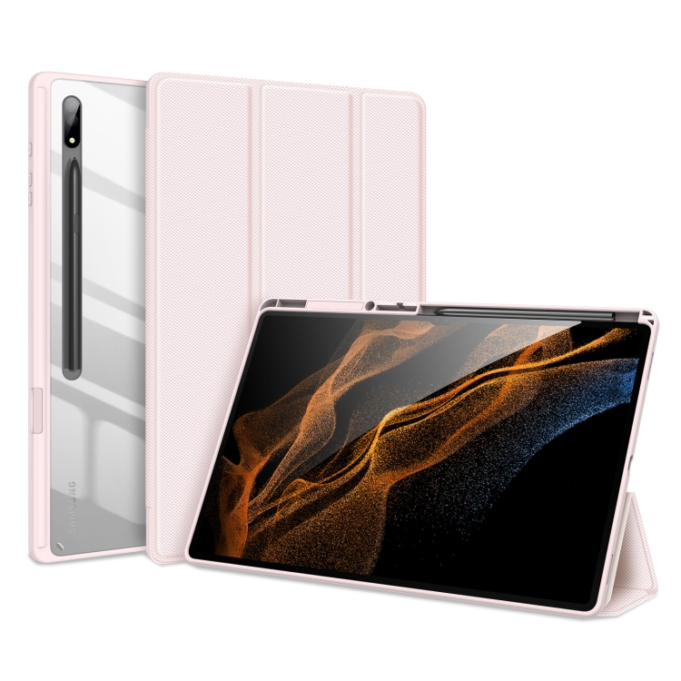 DUX TOBY Samsung Galaxy Tab S8 / Tab S7 flip tok rózsaszín akciós termékkép 1
