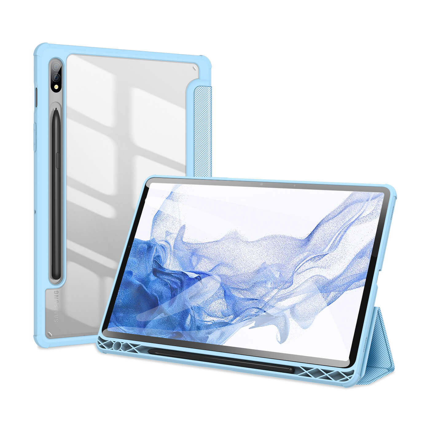 DUX TOBY Flip tok Samsung Galaxy Tab S8 / Tab S7 kék termék 2. képe
