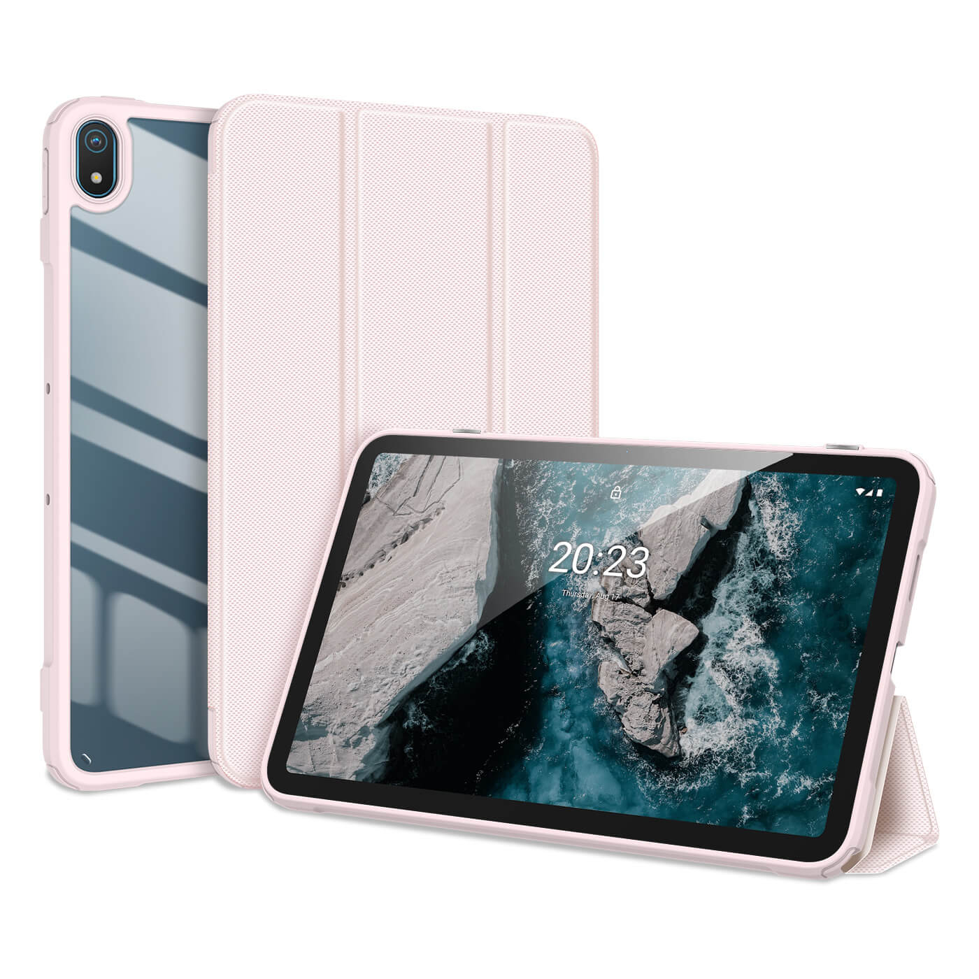 DUX TOBY Nokia T20 flip tok rózsaszín akciós termékkép 1