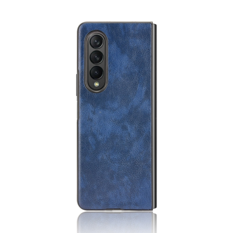 LEATHER Védőburkolat Samsung Galaxy Z Fold 3 5G kék termék 2. képe