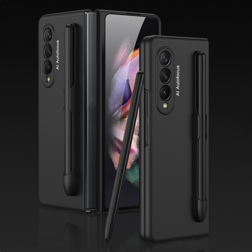 GKK PEN Műanyag borítás tolltartóval Samsung Galaxy Z Fold 3 5G fekete termék 2. képe