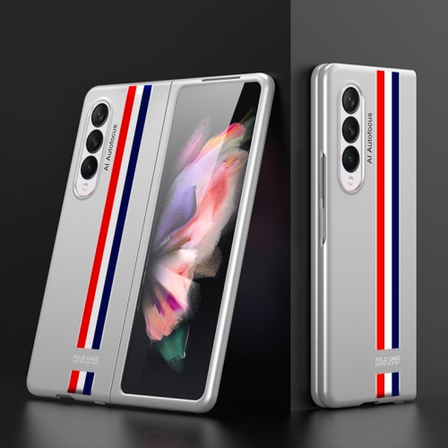 GKK STRIPES Védőburkolat Samsung Galaxy Z Fold 3 5G ezüst akciós termékkép 1