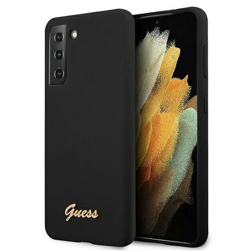 GUESS Szilikon tok Samsung Galaxy S21 Plus 5G fekete akciós termékkép 1