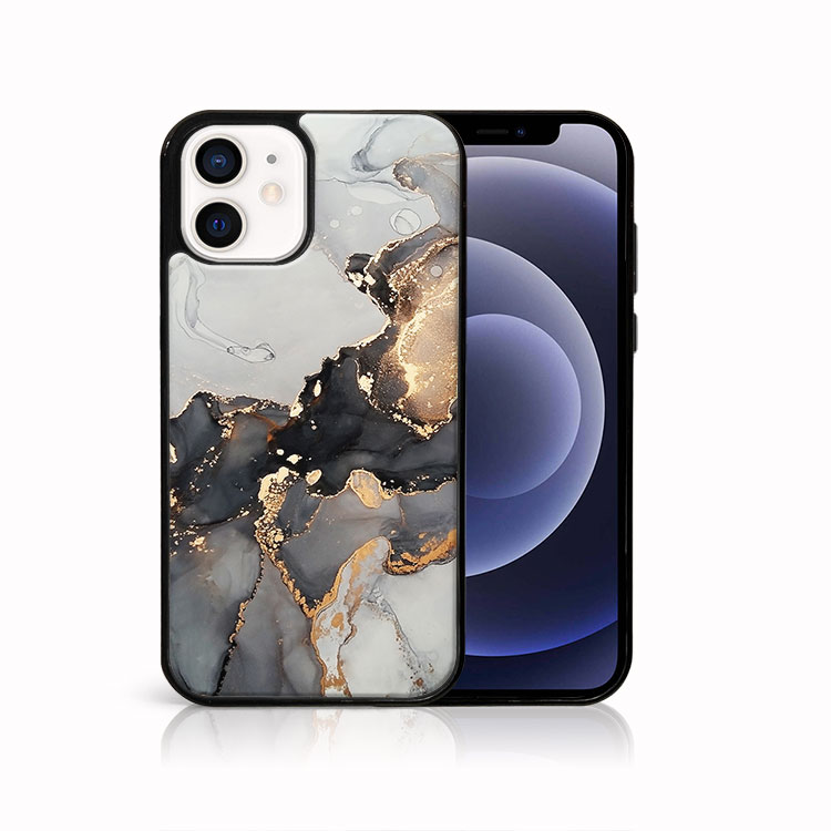 MY ART Védőtok Apple iPhone 12 mini GREY MARBLE készülékhez (140) akciós termékkép 1