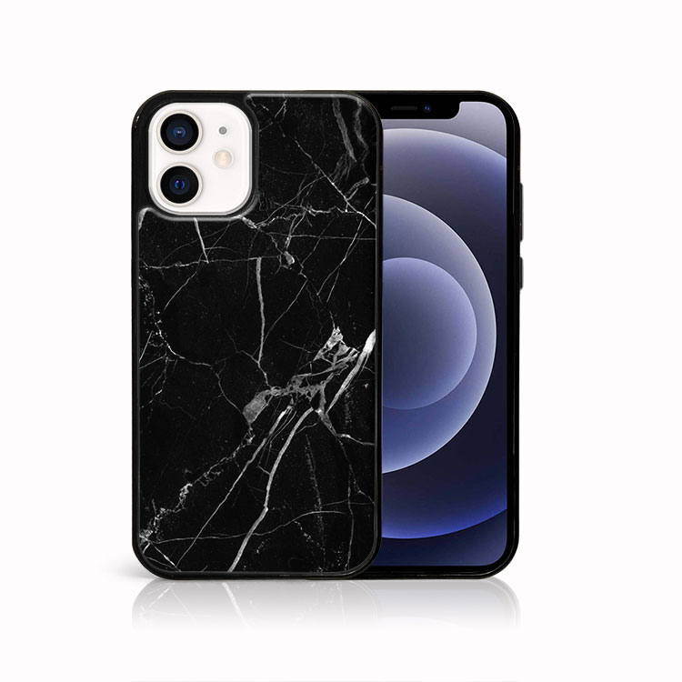 MY ART Védőtok Apple iPhone 12 mini BLACK MARBLE (142) készülékhez akciós termékkép 1