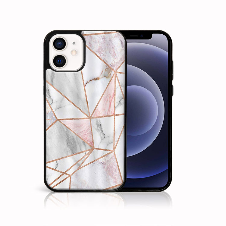 MY ART Védőtok Apple iPhone 12 mini PINK MARBLE készülékhez (143) akciós termékkép 1