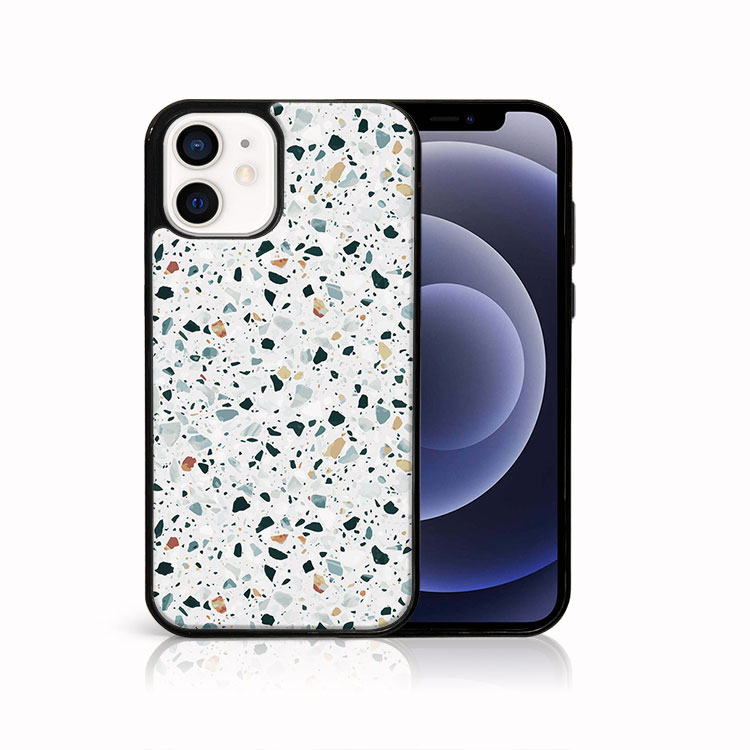 MY ART Védőtok Apple iPhone 12 mini GREY TERRAZZO (163) készülékhez akciós termékkép 1