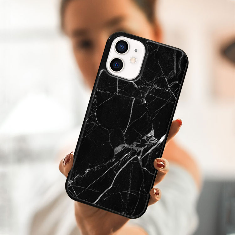 MY ART Védőtok Apple iPhone 12 mini BLACK MARBLE (142) készülékhez termék 2. képe