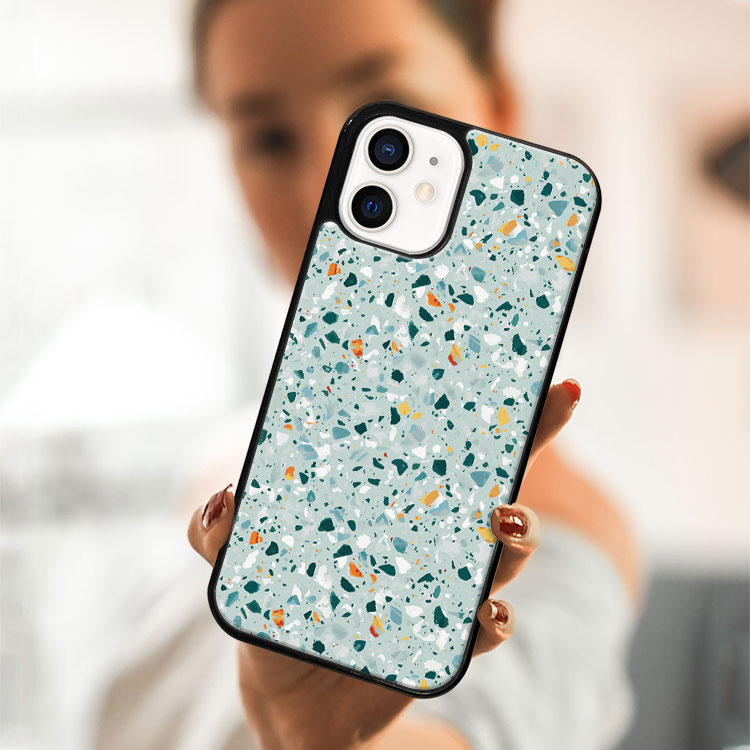 MY ART Védőtok Apple iPhone 12 mini BLUE TERRAZZO (164) készülékhez termék 2. képe