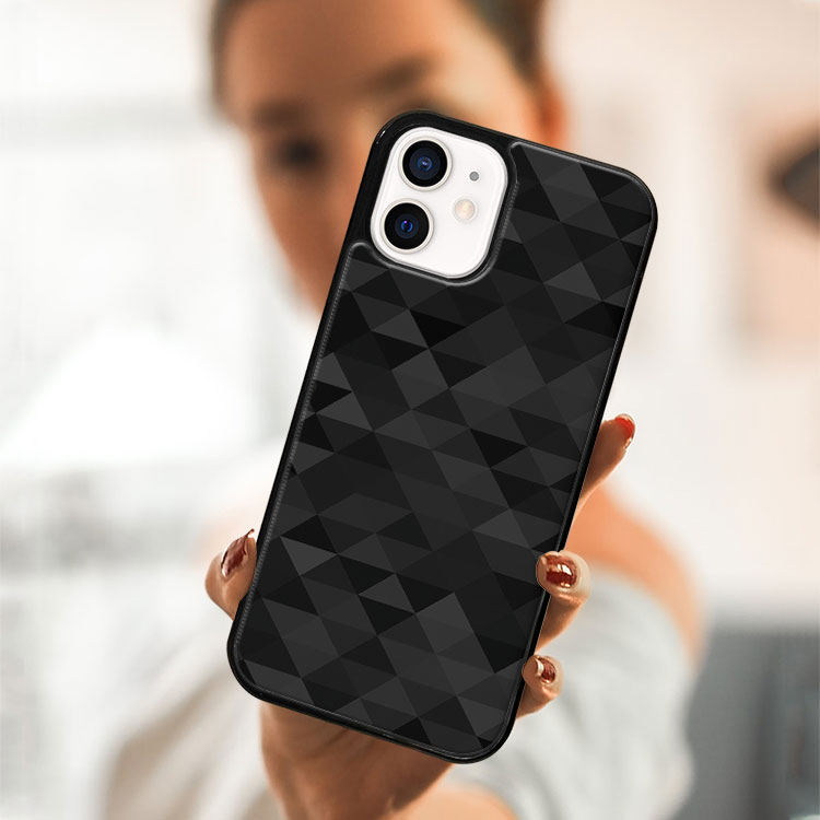 MY ART Védőtok Apple iPhone 12 mini BLACK TRIANGLES (232) készülékhez termék 2. képe