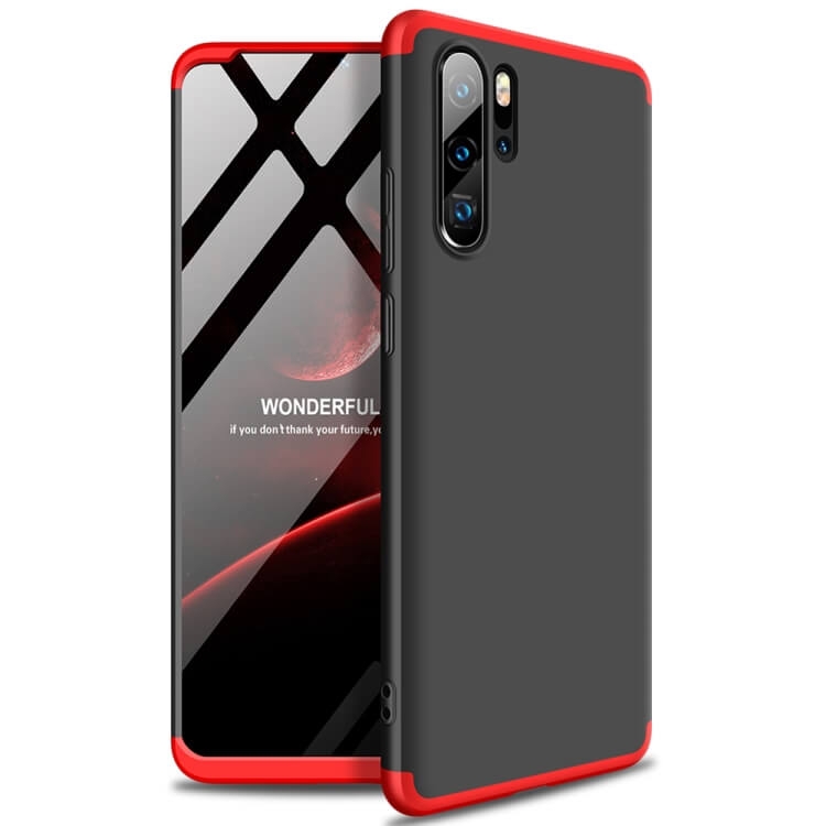 360° Ochranný kryt Huawei P30 Pro čierny-červený akciós termékkép 1