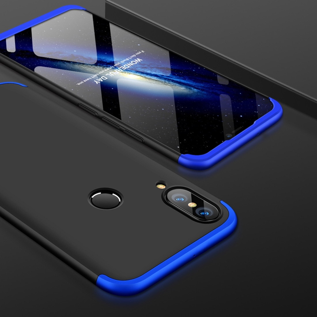 360° Ochranný obal Huawei Nova 3 čierny (modrý) akciós termékkép 1