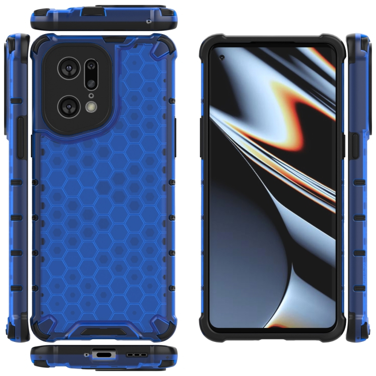 HONEYCOMB Védőburkolat Oppo Find X5 Pro kék termék 2. képe