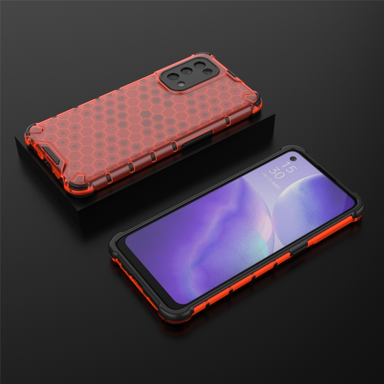 HONEYCOMB Védőburkolat Oppo Reno5 5G piros termék 2. képe