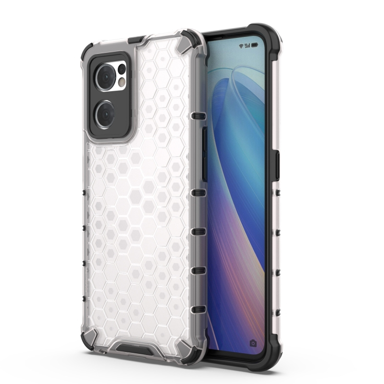 HONEYCOMB Védőburkolat Oppo Reno7 5G fehér akciós termékkép 1