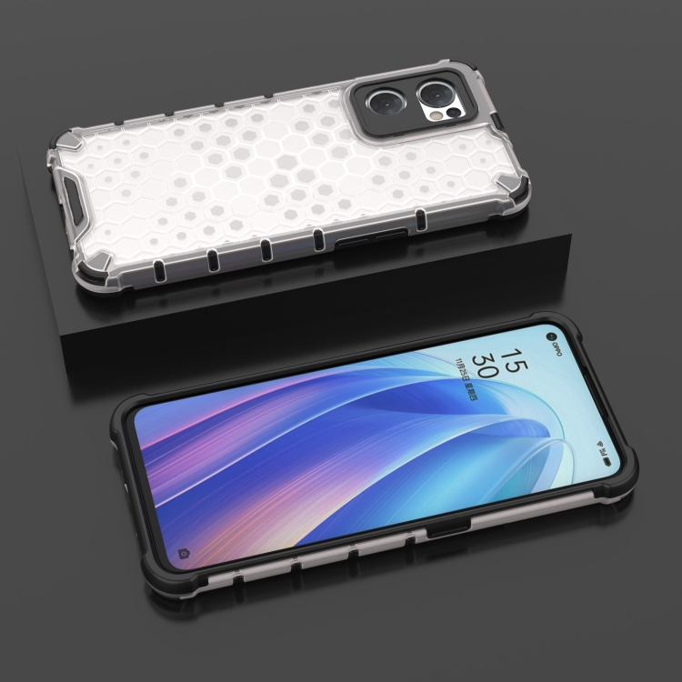 HONEYCOMB Védőburkolat Oppo Reno7 5G fehér termék 2. képe