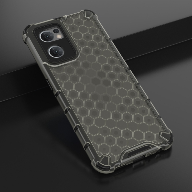 HONEYCOMB Védőburkolat Oppo Reno7 5G fekete termék 2. képe