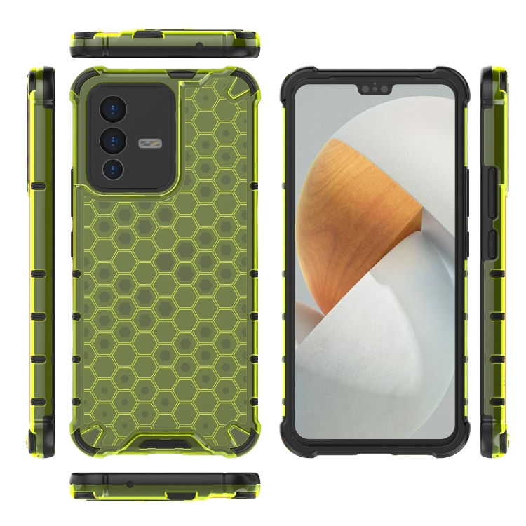 HONEYCOMB Védőburkolat Vivo V23 5G zöld termék 2. képe