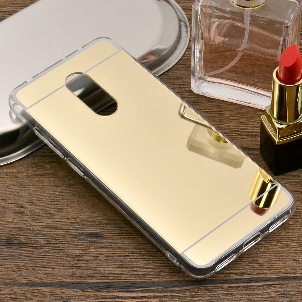 Xiaomi Redmi 5 tükör szilikon borítás arany akciós termékkép 1